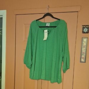 Laurie Felt Emerald Green Blouse